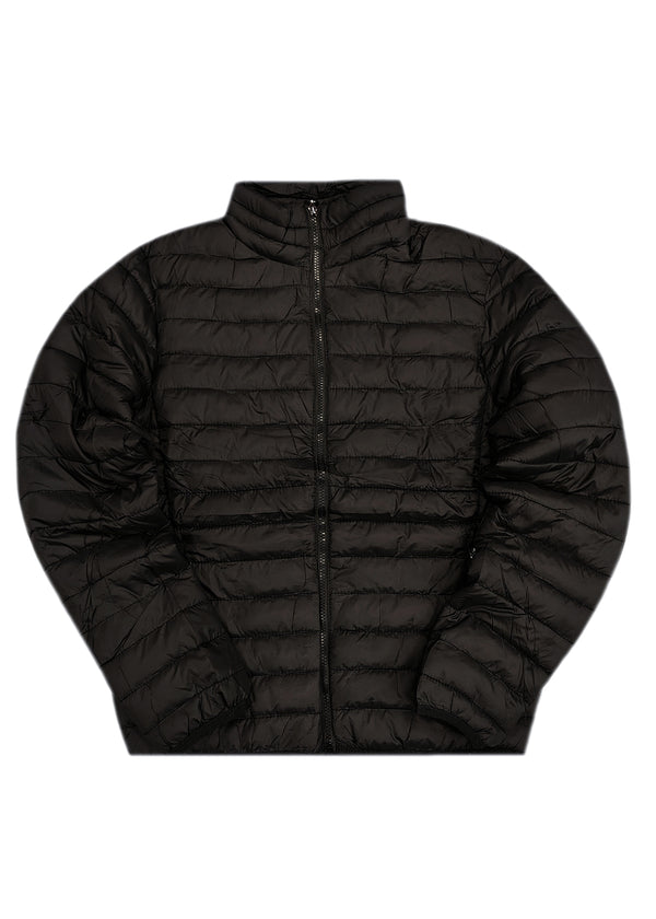 Ανδρικό μπουφάν Gang - ZH69_51# - simple puffer μαύρο