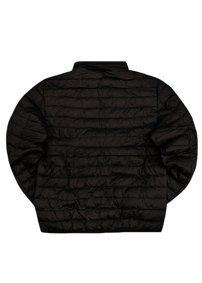 Ανδρικό ανοιξιάτικο μπουφάν GUF - ZH69_51# - simple puffer μαύρο