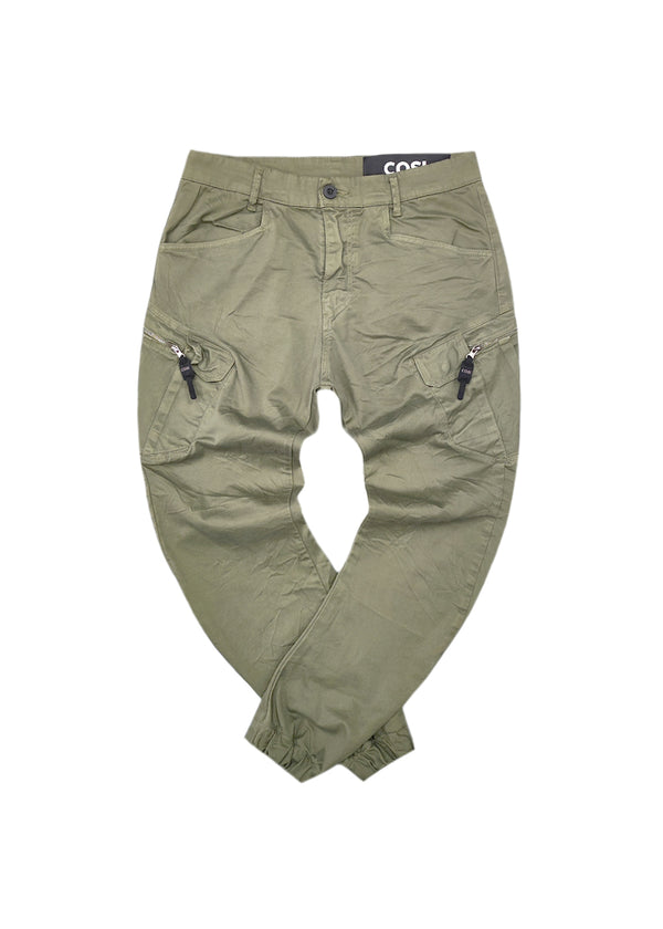 Ανδρικό Παντελόνι Cosi jeans - 62-otte - w23 - elasticated cargo χακί