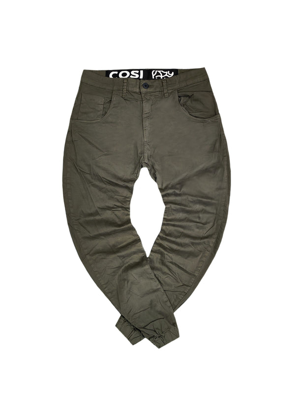 Ανδρικό Παντελόνι Cosi jeans - 62-tiago 55 - w23 - elasticated χακί