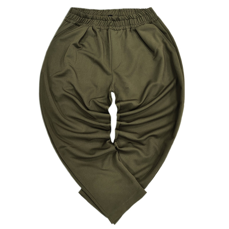 Ανδρικό φθινοπωρινό παντελόνι Henry clothing - 8-033 - simple over pants χακί