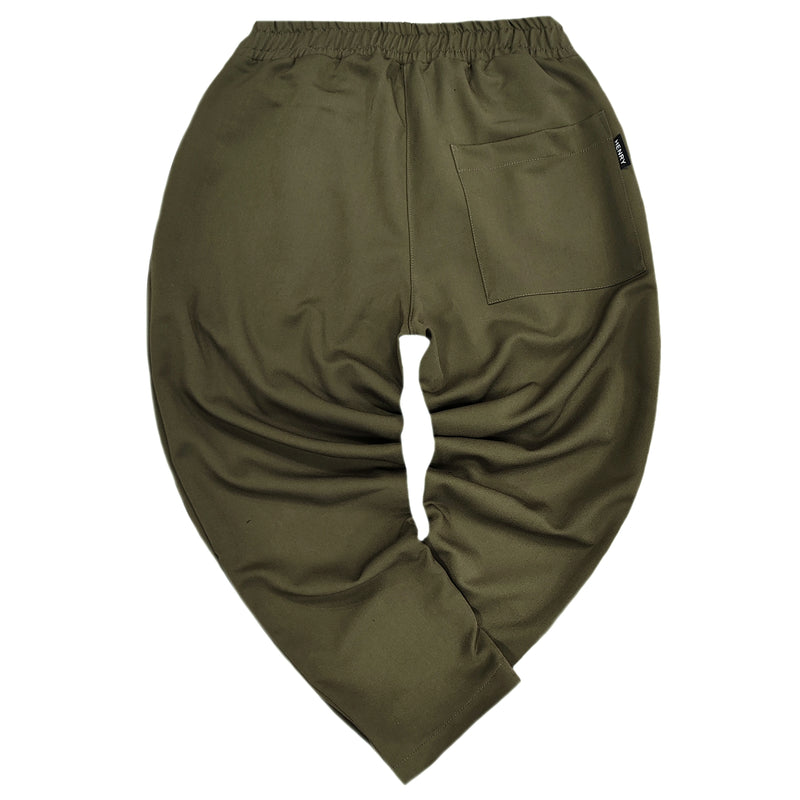 Ανδρικό φθινοπωρινό παντελόνι Henry clothing - 8-033 - simple over pants χακί