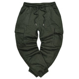 Ανδρική φόρμα Gang - BFP0051 - cargo pants χακί