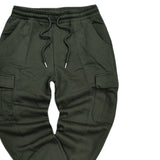 Ανδρική φόρμα Gang - BFP0051 - cargo pants χακί