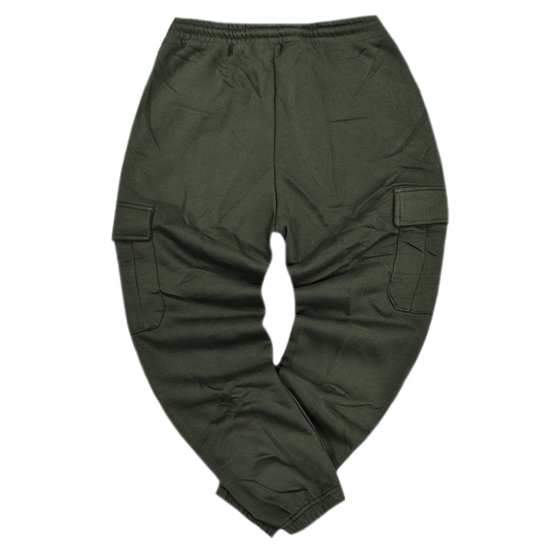 Ανδρική φόρμα Gang - BFP0051 - cargo pants χακί