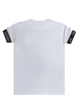 Ανδρική κοντομάνικη μπλούζα Henry clothing - 3-055 - tape t-shirt λευκό