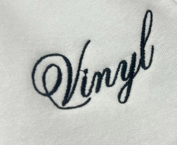 Κοντομάνικη μπλούζα Vinyl art clothing - 58240-02 - signature logo λευκό