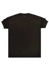 Ανδρική κοντομάνικη μπλούζα Henry clothing - 9-030 - simple over tee μαύρο