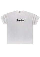 Ανδρικό μπλουζάκι Devoted - DCT-LOGO - logo t-shirt oversized λευκό