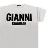 Ανδρική κοντομάνικη μπλούζα Gianni Kavanagh - GKM006212 - feeling tee λευκό