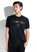 Ανδρική κοντομάνικη μπλούζα Magic bee - MB2407 - foil logo μαύρη
