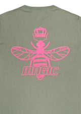 Κοντομάνικη μπλούζα Magic bee - MB2418 - back logo tee ανοιχτό χακί