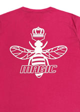 Κοντομάνικη μπλούζα Magic bee - MB2418 - back logo φούξια