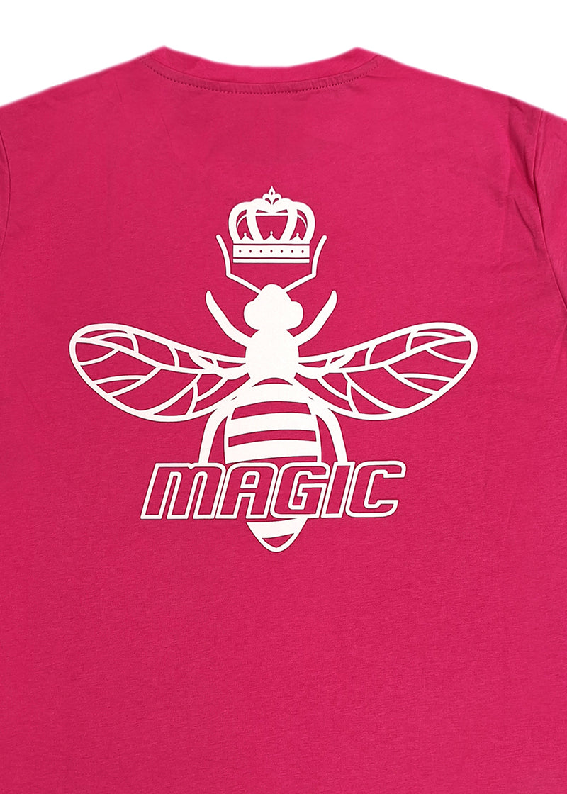 Κοντομάνικη μπλούζα Magic bee - MB2418 - back logo φούξια