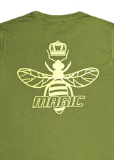 Κοντομάνικη μπλούζα Magic bee - MB2418 - back logo πράσινο