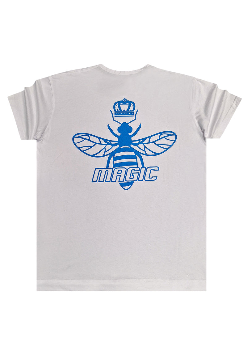 Κοντομάνικη μπλούζα Magic bee - MB2418 - back logo λευκό