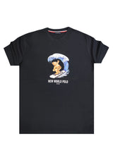 New World Polo - POLO-2023 - surf bear t-shirt - navy