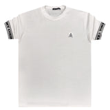 Ανδρική κοντομάνικη μπλούζα Tony couper - T24/48 - white cube elastiated band tee λευκό