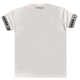 Ανδρική κοντομάνικη μπλούζα Tony couper - T24/48 - white cube elastiated band tee λευκό