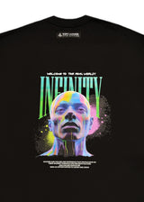 Ανδρική κοντομάνικη μπλούζα Tony couper - T25/2 - infinity extra oversized tee μαύρο