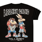 Κοντομάνικη μπλούζα GANG - Z-1101 - oversized fit looney gang μαύρο