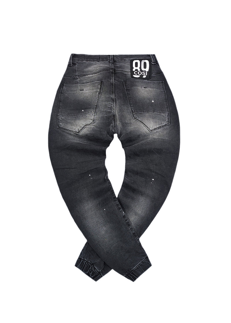 Ανδρικό Jean Παντελόνι Cosi jeans - 64-tiago 8 - W25 elasticated σκούρο γκρι