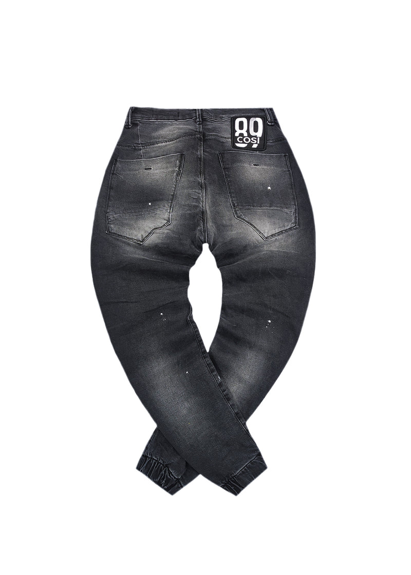 Ανδρικό Jean Παντελόνι Cosi jeans - 64-tiago 8 - W25 elasticated σκούρο γκρι