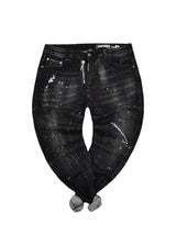 Ανδρικό jean παντελόνι Scapegrace - SCTJ00176 - zipper denim jeans μαύρο