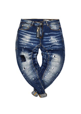 Ανδρικό jean παντελόνι Scapegrace - SCTJ00176 - zipper denim jeans μπλε