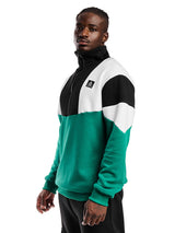 Tony couper  - S24/37 - tricolored half-zip jacket - green