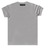 Tony couper - TT23/66 - black logo oversized tee - grey