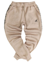 Henry clothing - 6-304 - beige gold taped pants