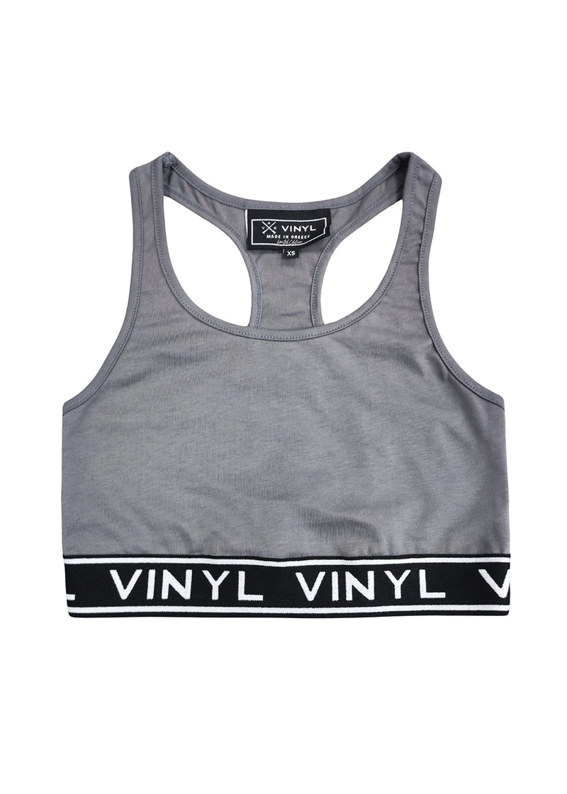 Γυναικείο Μπουστάκι Vinyl art clothing - 27200-09 - bra top γκρί