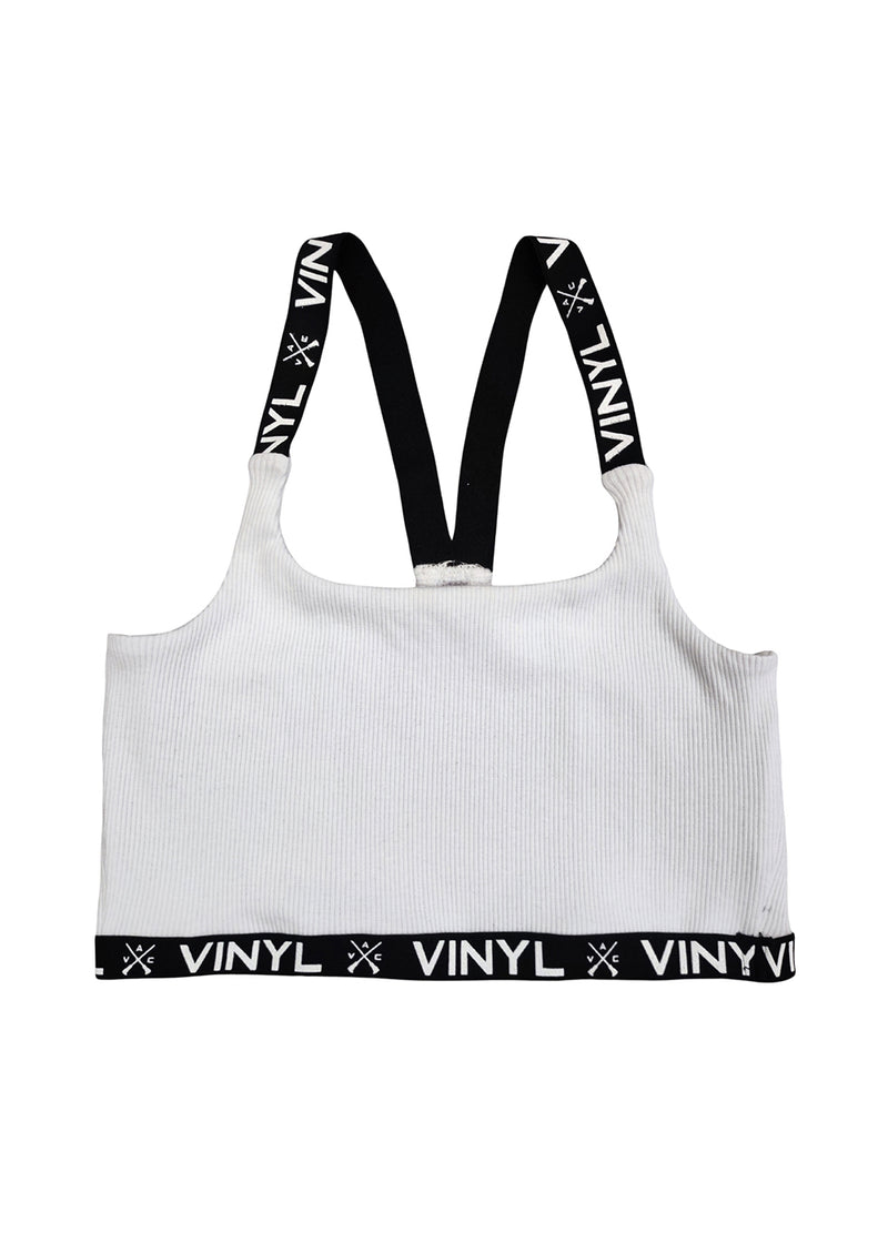 Γυναικείο Μπουστάκι Vinyl art clothing - 40507-02 - bra top λευκό