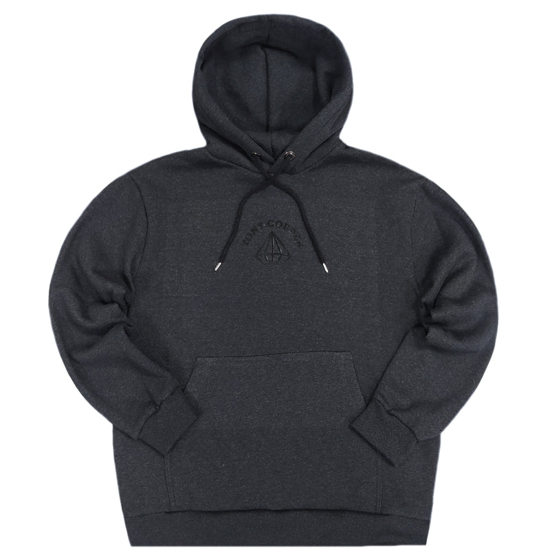 Tony couper - H23/21 - brick hoodie - dark grey