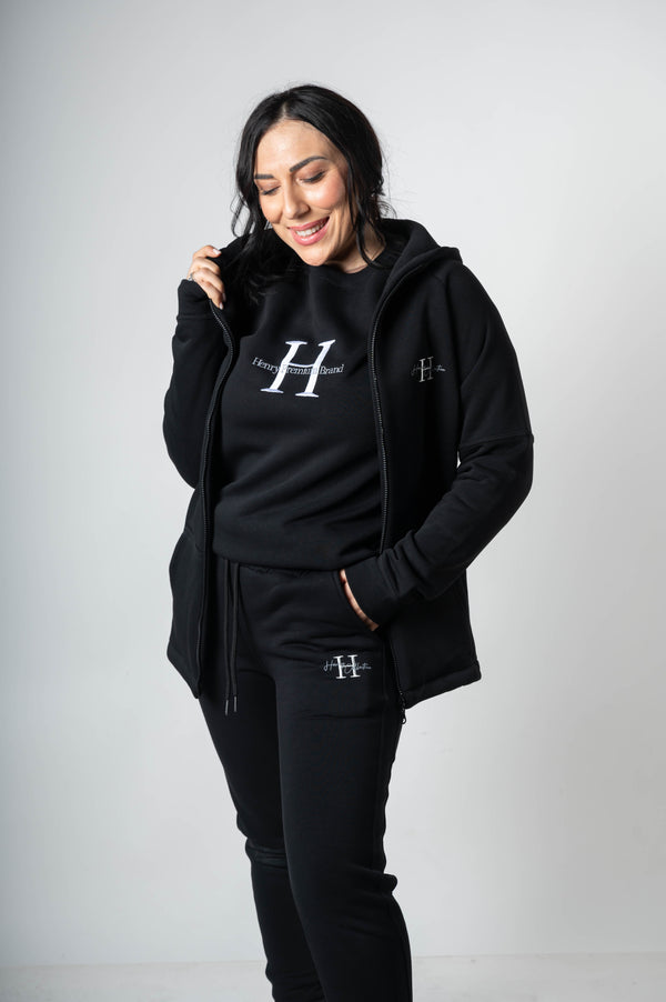 Henry clothing - 3-500-W -  sweatshirt premium logo - black