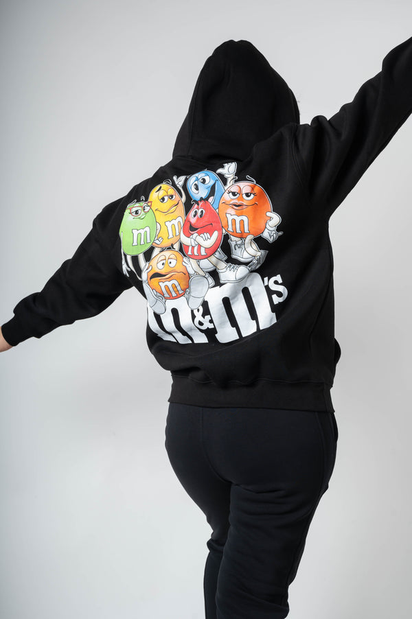 Jcyj - TRM1149-W - M&M oversized hoodie - black
