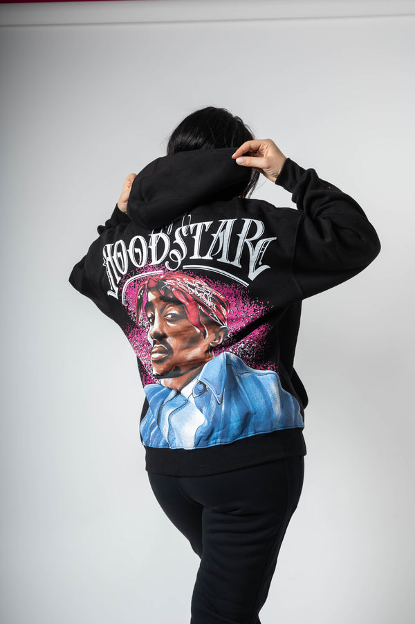Jcyj - TRM1145-W - hoodstar oversized hoodie - black