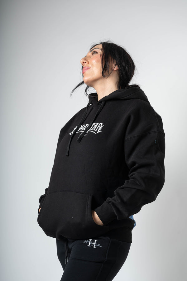 Jcyj - TRM1145-W - hoodstar oversized hoodie - black
