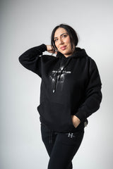 Jcyj - TRM1184-W - flowing dreams oversized hoodie - black