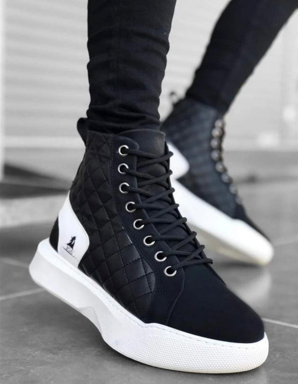 Gang - BOAGNG5 - white lined sneakers - black