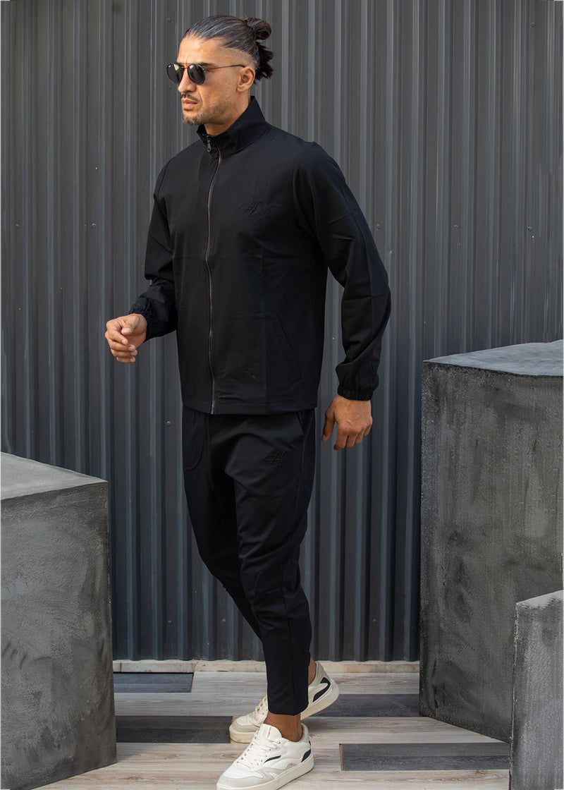 Ανδρική υφασμάτινη ζακέτα Henry clothing - 3-772 - black