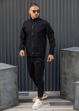 Ανδρική υφασμάτινη ζακέτα Henry clothing - 3-772 - black