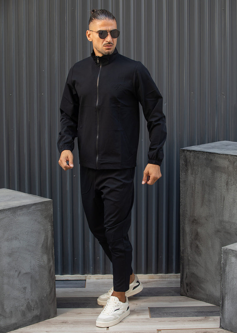 Ανδρική υφασμάτινη ζακέτα Henry clothing - 3-772 - black