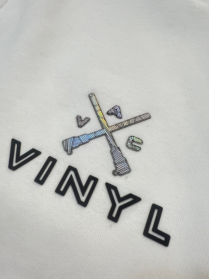 Ανδρική βερμούδα Vinyl art clothing - 05970-02 - elevated logo shorts λευκό