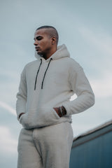 Ανδρικό φούτερ με κουκούλα Two brothers - BF-24600 - soft fabric hoodie λευκό