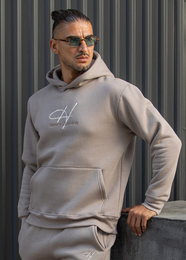 Ανδρικό φούτερ με κουκούλα Henry Clothing- 3-750 -signed logo hoodie πουρό