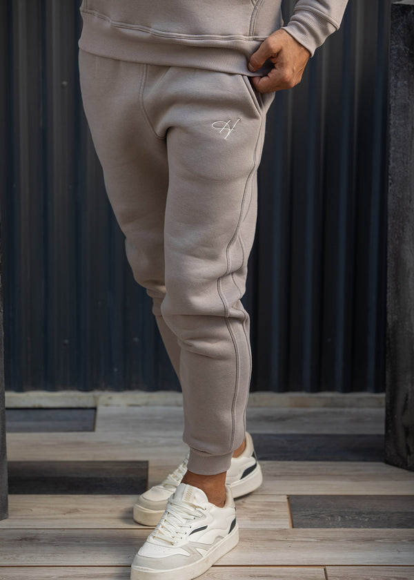 Ανδρική φόρμα Henry clothing - 6-706-simple pants σκούρο μπεζ