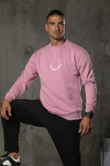 Henry clothing - 3-504 - emblem logo sweatshirt - pink