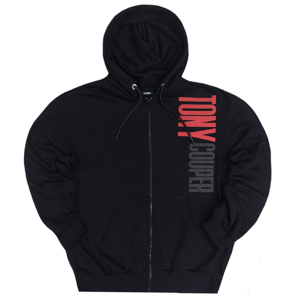 Tony couper - J23/6 - red logo jacket - black